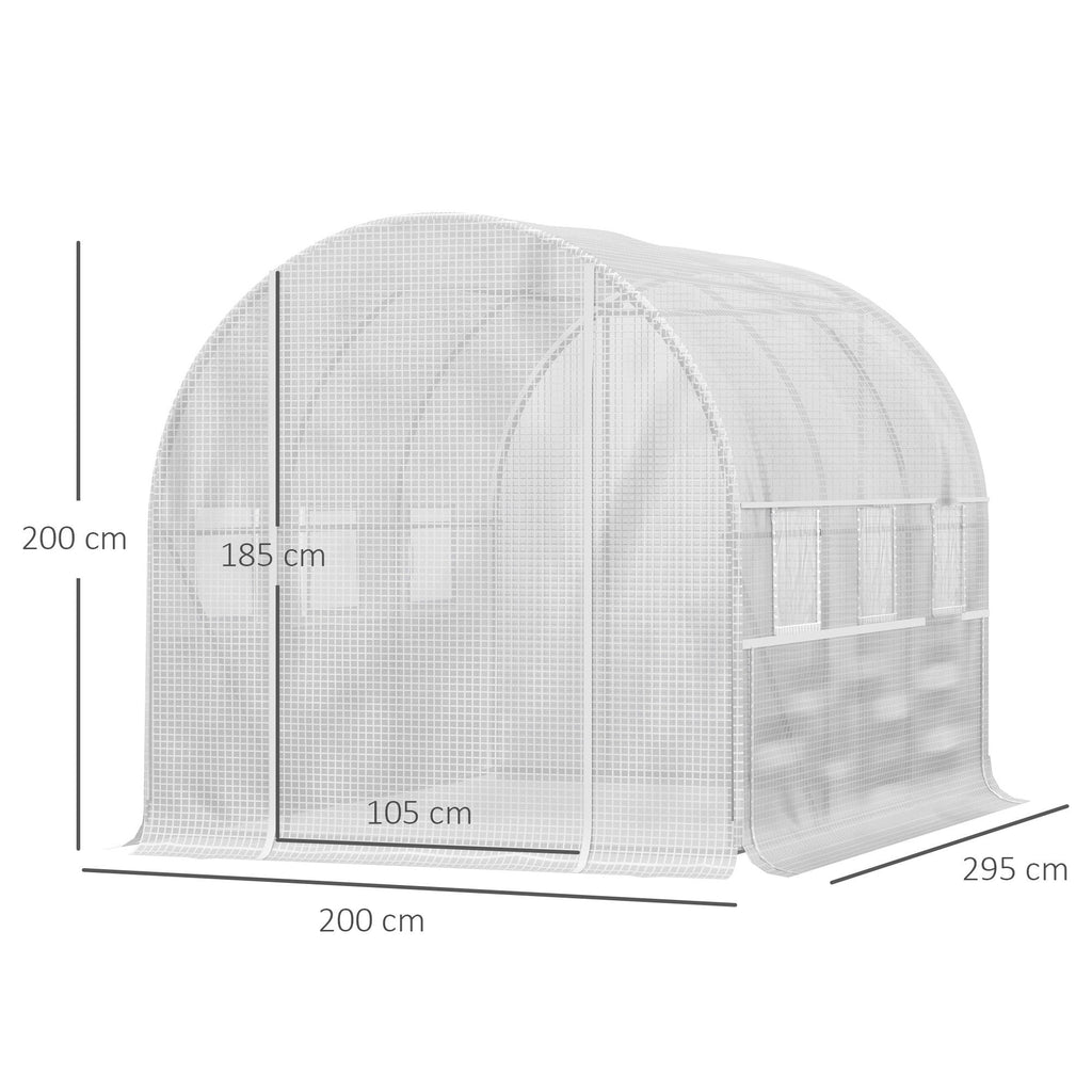 EASYCOMFORT Kas 3x2x2 m | Stalen frame & PE-afdekking