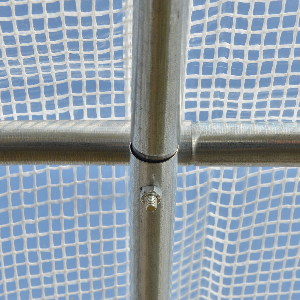 EASYCOMFORT Kas 3x2x2 m | Stalen frame & PE-afdekking