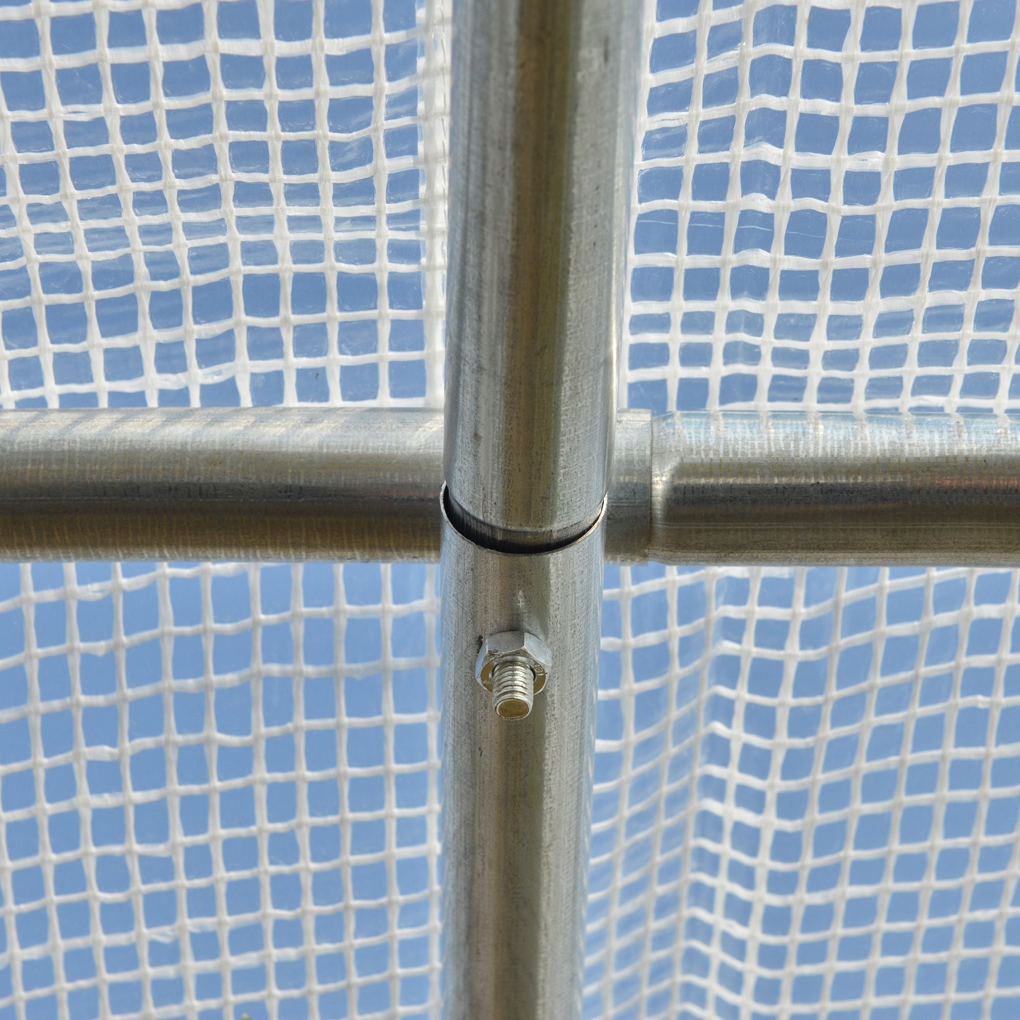EASYCOMFORT Kas 3x2x2 m | Stalen frame & PE-afdekking