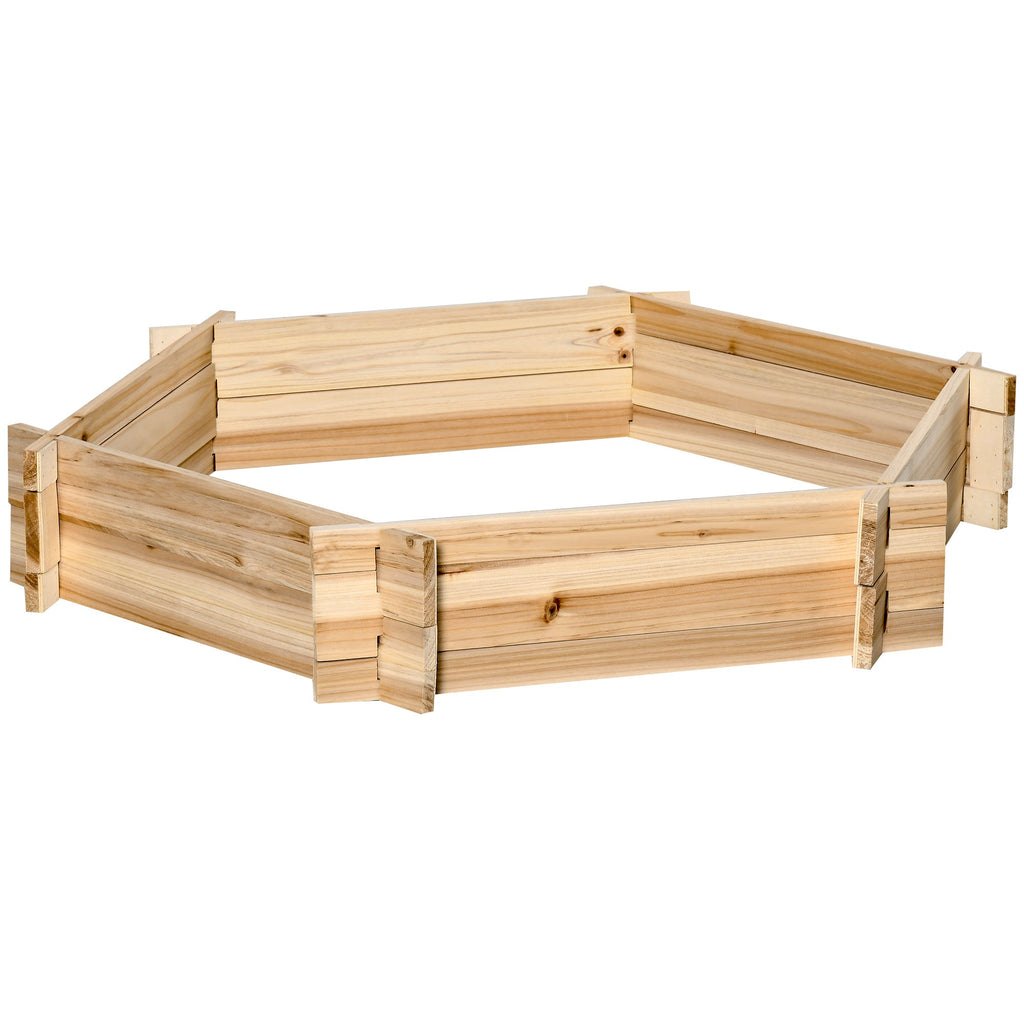 EasyComfort verhoogde plantenbak vurenhout 100x92x16 cm