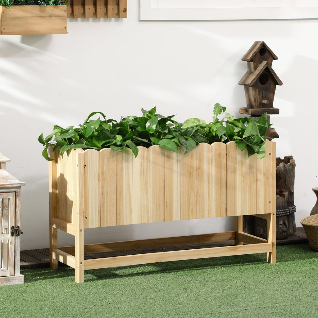 EASYCOMFORT Verticale houten plantenbak buiten 86x30x50 cm