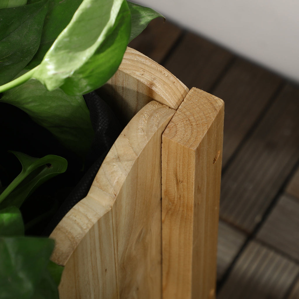 EASYCOMFORT Verticale houten plantenbak buiten 86x30x50 cm