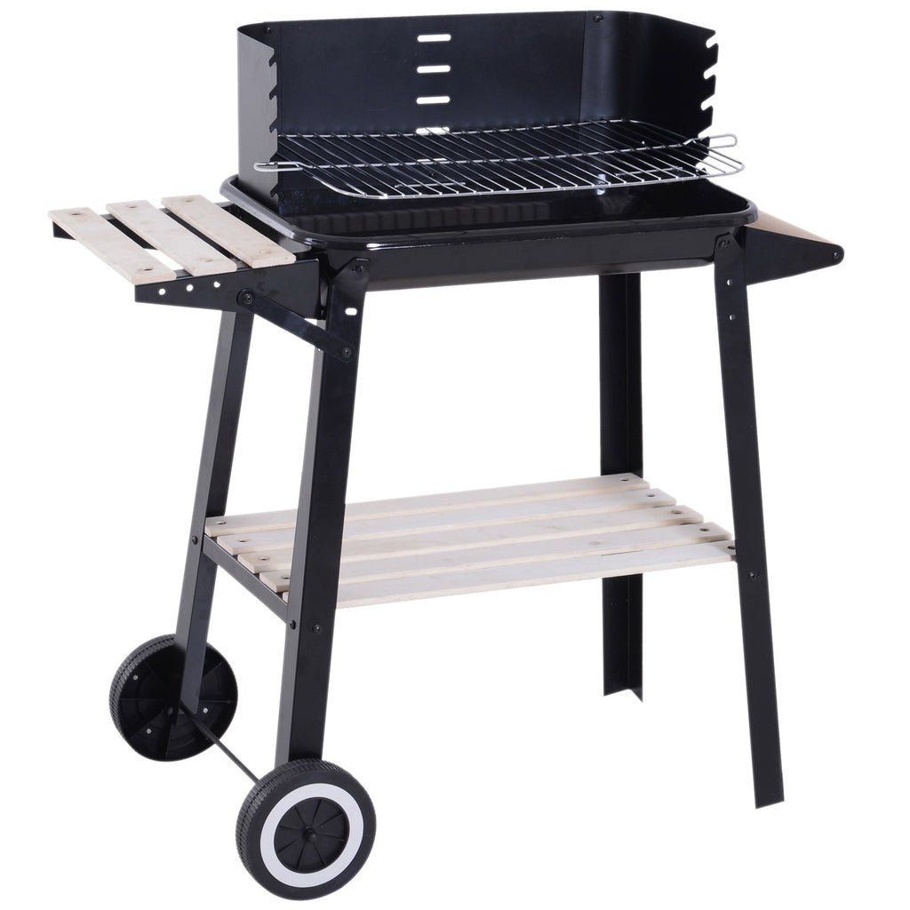 EasyComfort Houtskoolbarbecue verstelbaar 87×45×83 cm