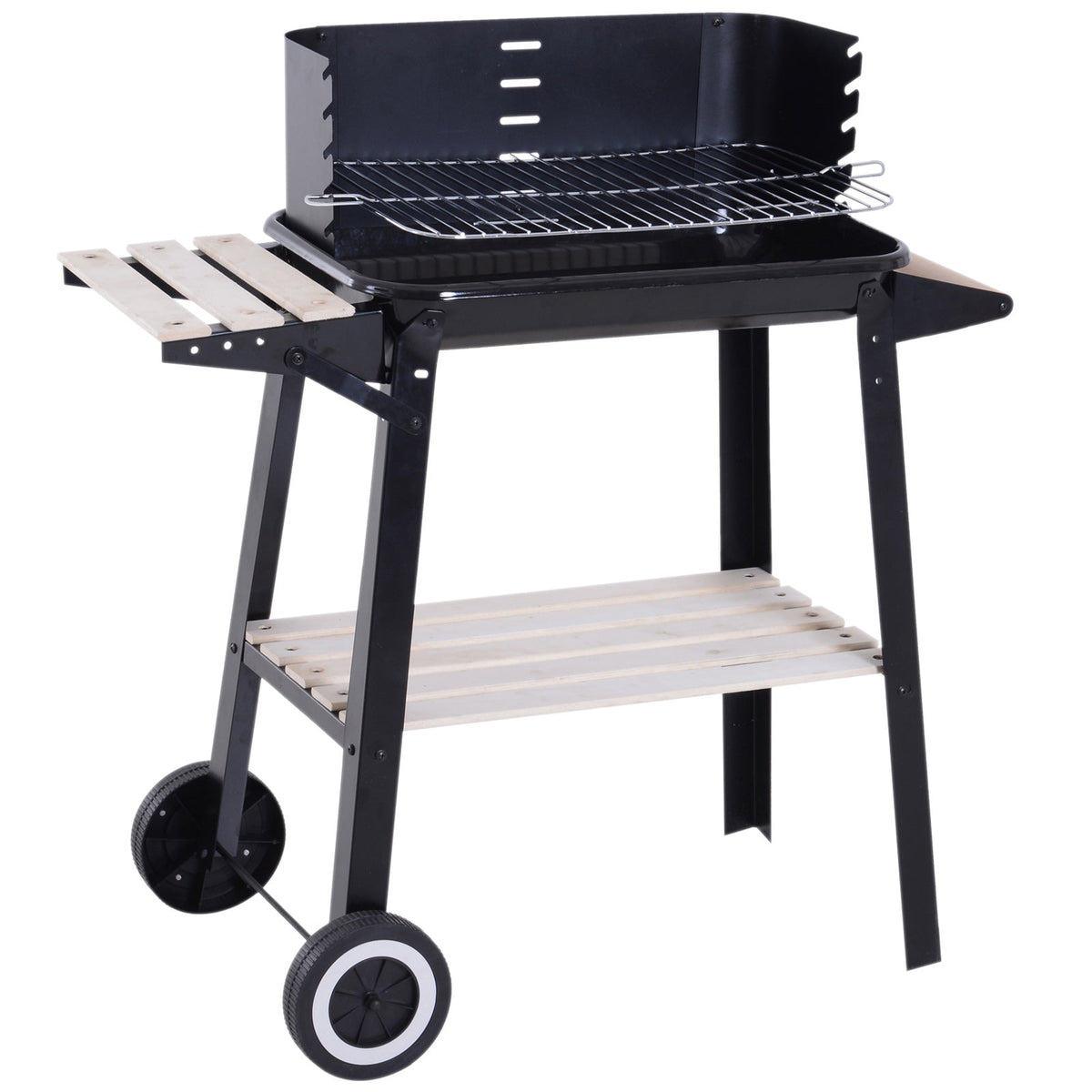 EasyComfort Houtskoolbarbecue verstelbaar 87×45×83 cm