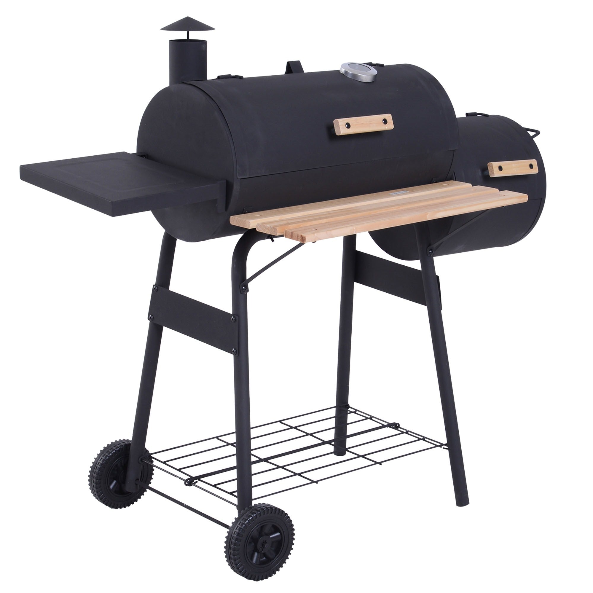 EasyComfort Houtskoolbarbecue met rookkamer