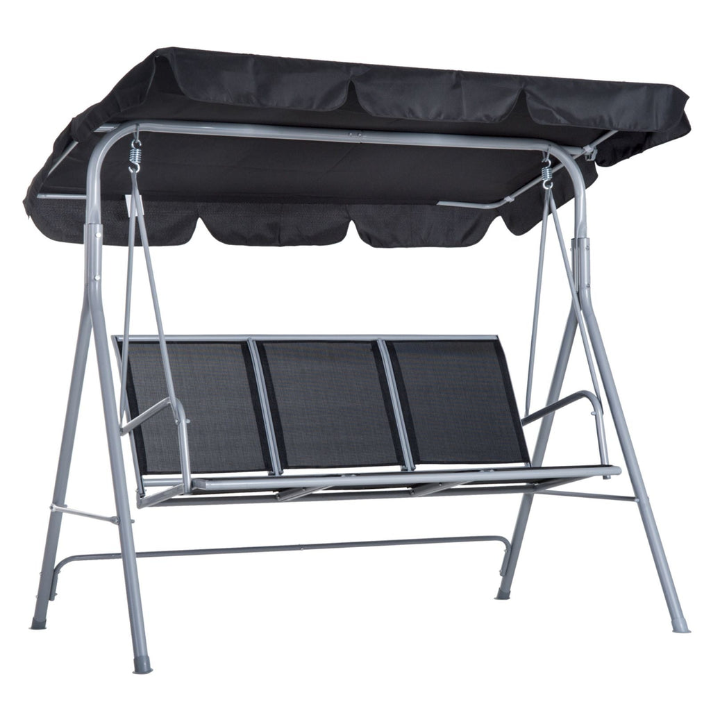 EasyComfort 3-zits metalen tuinschommel