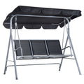 EasyComfort 3-zits metalen tuinschommel