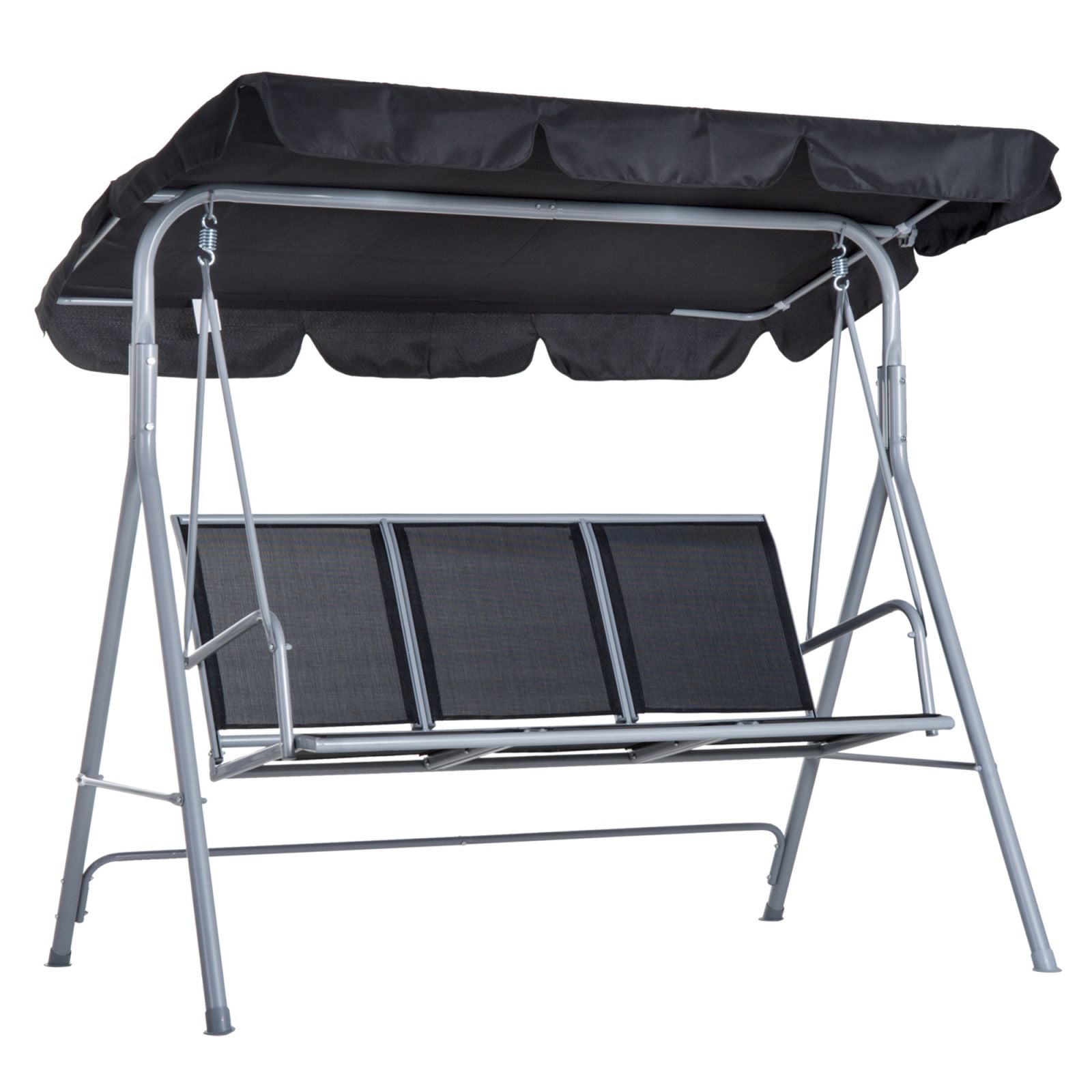 EasyComfort 3-zits metalen tuinschommel