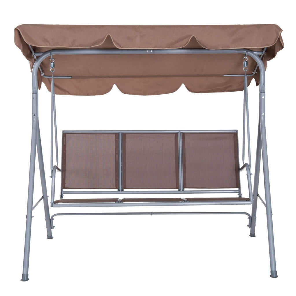EasyComfort 3-zits tuinschommel met afneembaar zonnedak, 240 kg