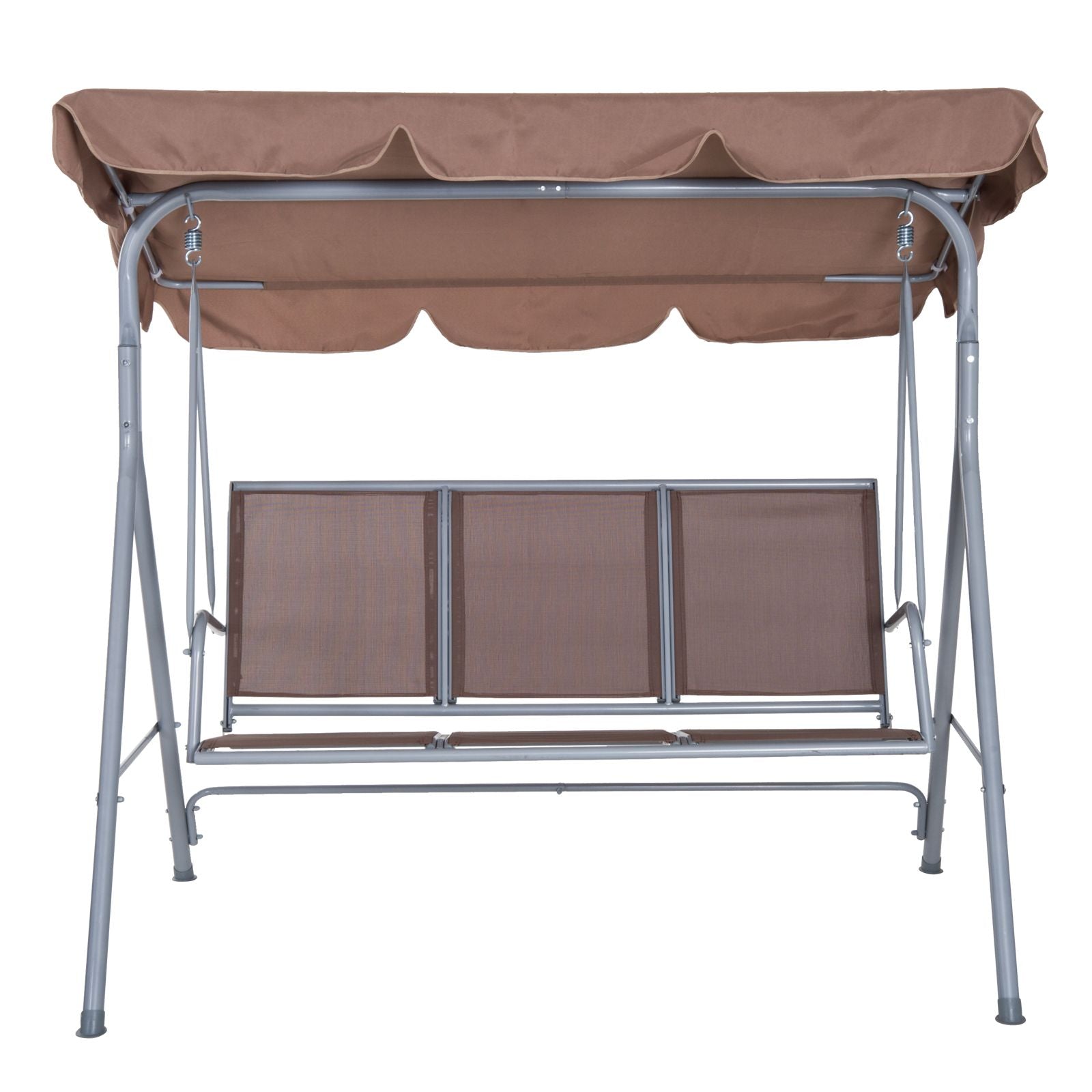 EasyComfort 3-zits tuinschommel met afneembaar zonnedak, 240 kg