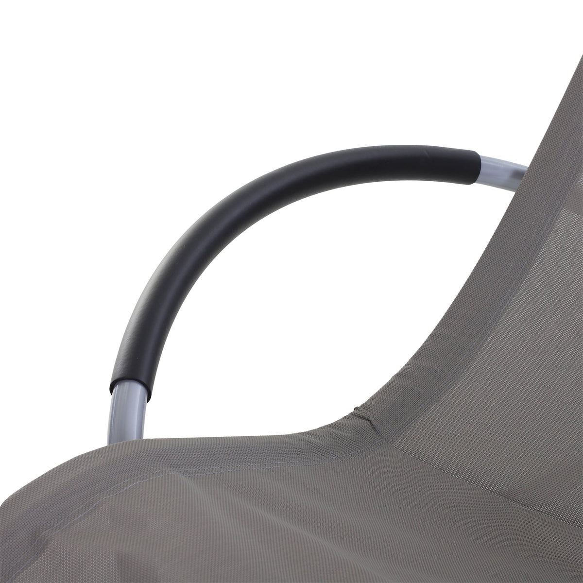 EASYCOMFORT Schommelstoel Texteline 154x80x84 cm, grijs