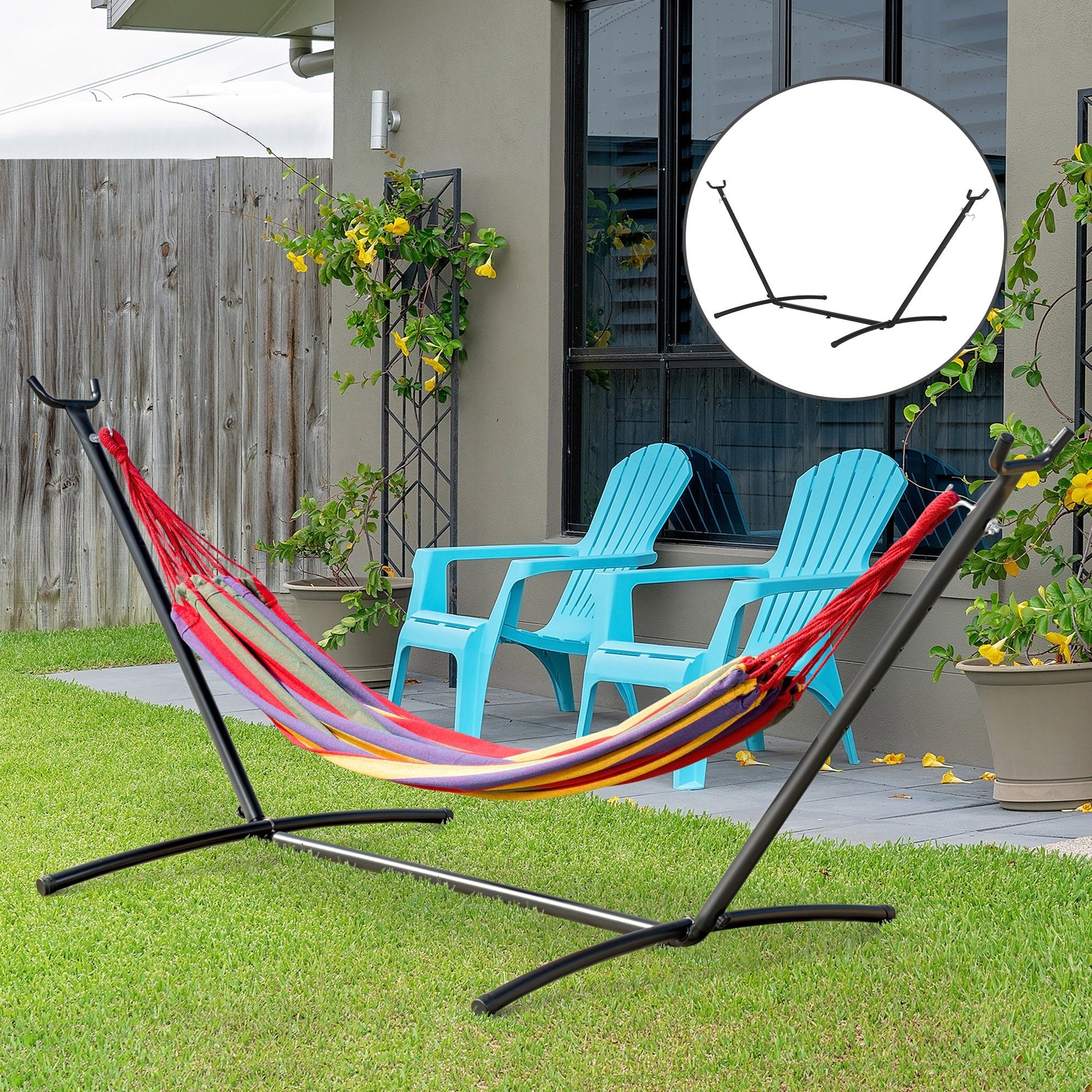 EasyComfort hangmatstandaard 280x120x110 cm – max. 120 kg