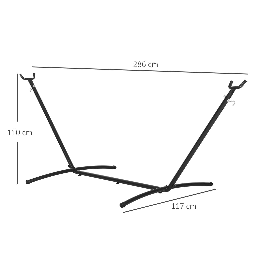 EasyComfort hangmatstandaard 280x120x110 cm – max. 120 kg