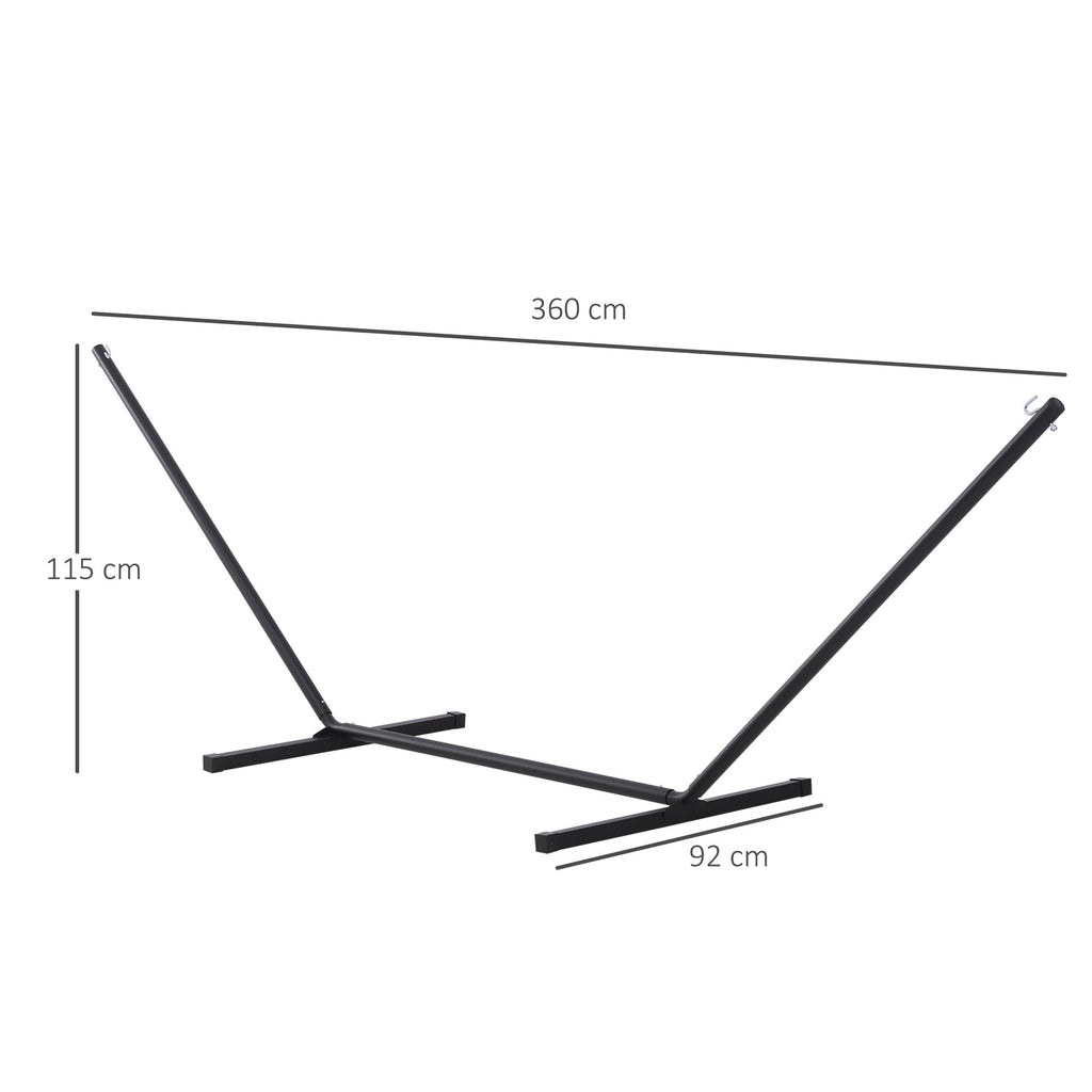 EASYCOMFORT Supporting Structure for Hammock Max. Support 120 Kg Metal 360x92x112cm