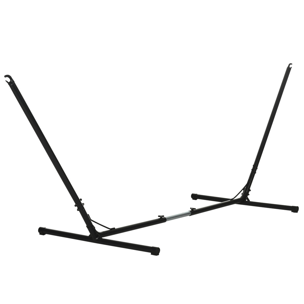 EASYCOMFORT Support Structure for Adjustable Hammock Max. Capacity 120Kg 313-388x109x116cm Black