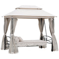 EasyComfort tuinpaviljoen met schommelbank en bed