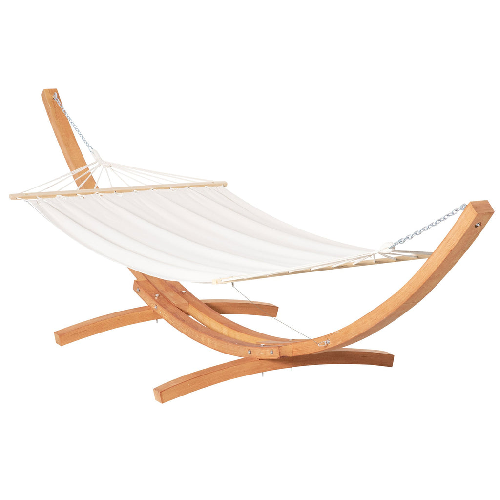 EASYCOMFORT hangmat met standaard, grenenhout en katoen