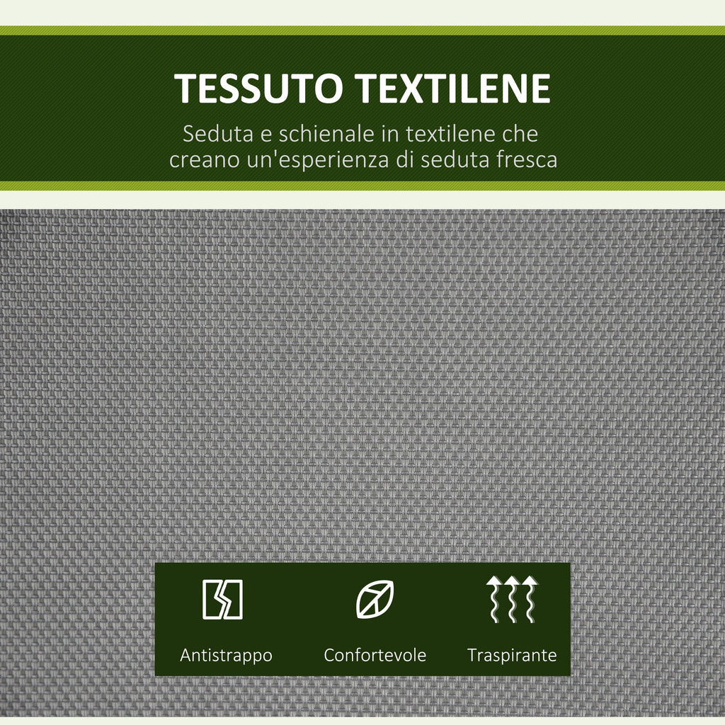 EasyComfort 2-persoons schommelbank met verstelbare luifel 140x118x162 cm