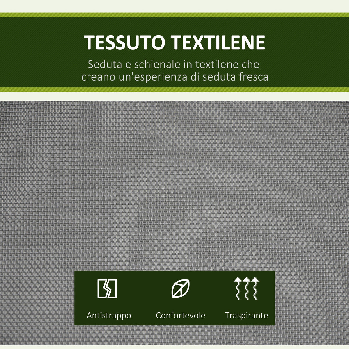 EasyComfort 2-persoons schommelbank met verstelbare luifel 140x118x162 cm