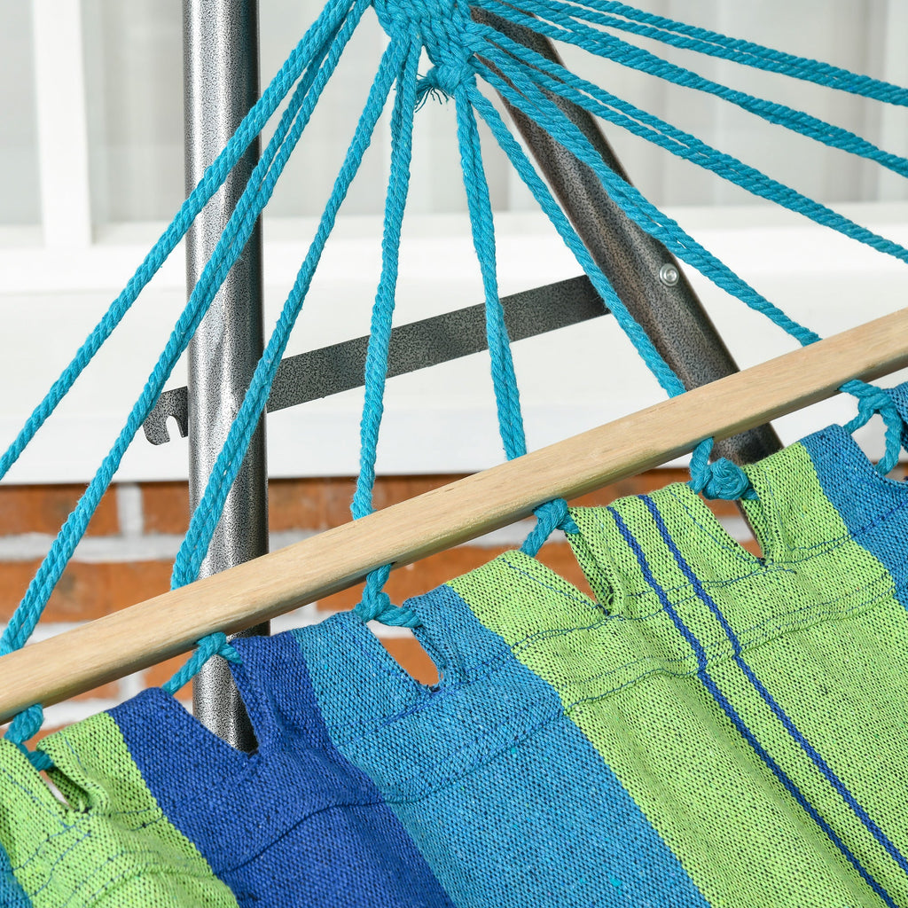 EasyComfort hangmat met opvouwbare stalen standaard 270x100x94 cm