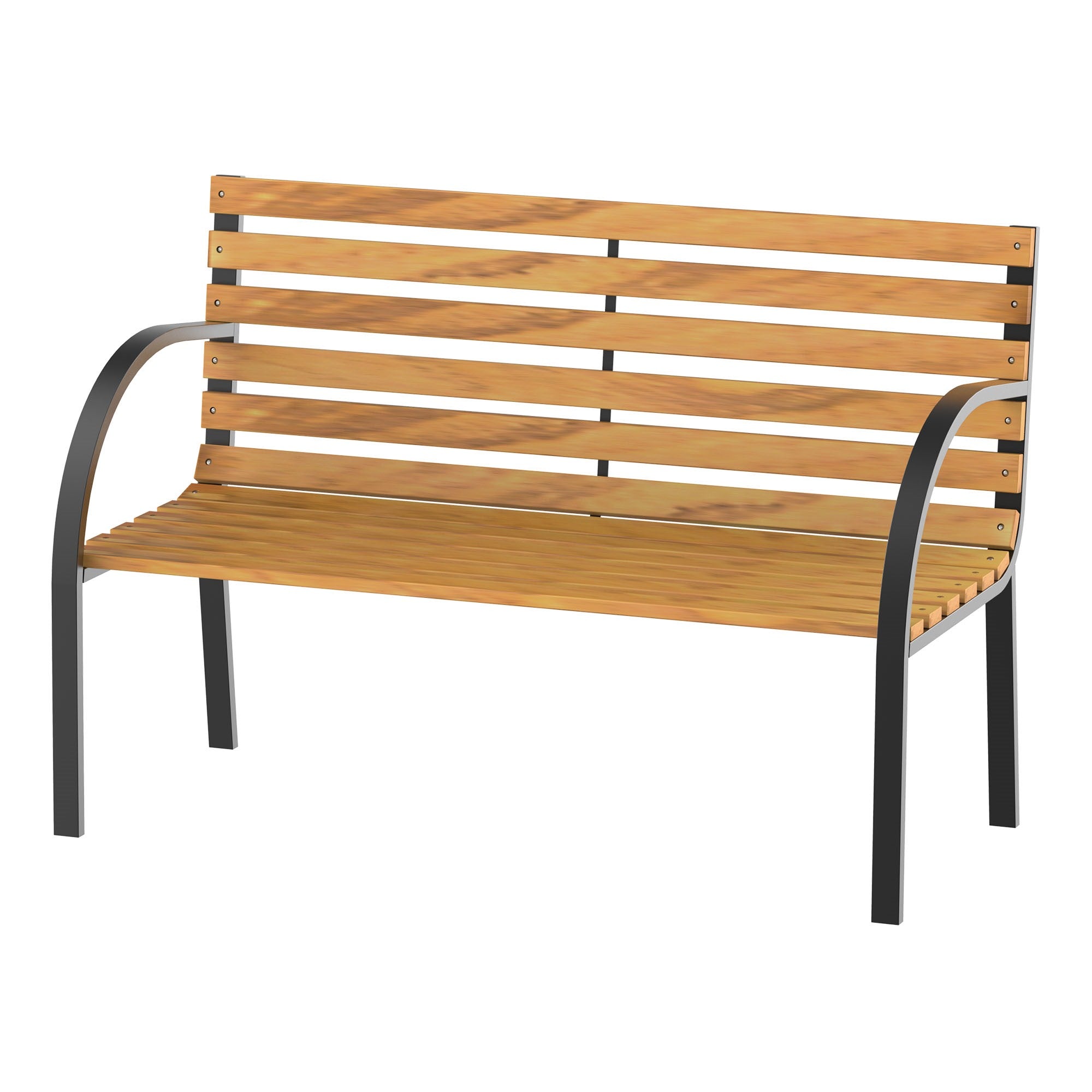 EASYCOMFORT 2-Seater Wooden Bench Outdoor Garden Balcony Bench