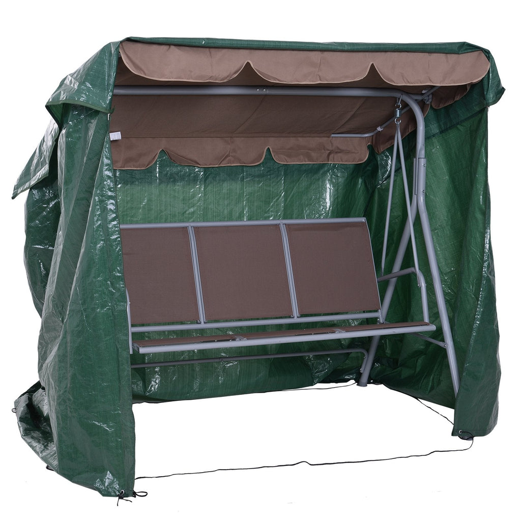 EASYCOMFORT Waterproof Anti-Mold Outdoor Furniture Cover with PE Fixing, Green, 215x155x150cm
