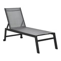 EasyComfort ligstoel aluminium met textileen