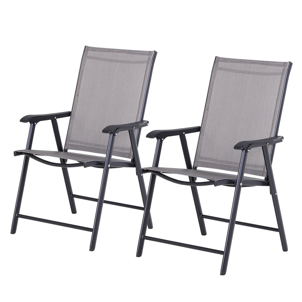 EasyComfort Set van 2 opvouwbare tuinstoelen