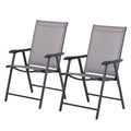 EasyComfort Set van 2 opvouwbare tuinstoelen