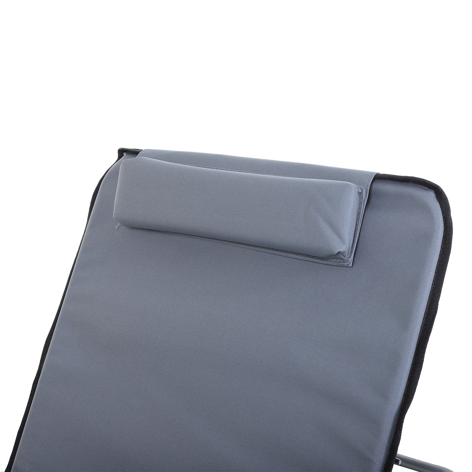 EASYCOMFORT Set van 2 inklapbare strandstoelen, verstelbare rugleuning