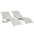 EASYCOMFORT set van 2 inklapbare ligstoelen