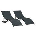 EasyComfort set van 2 inklapbare ligstoelen