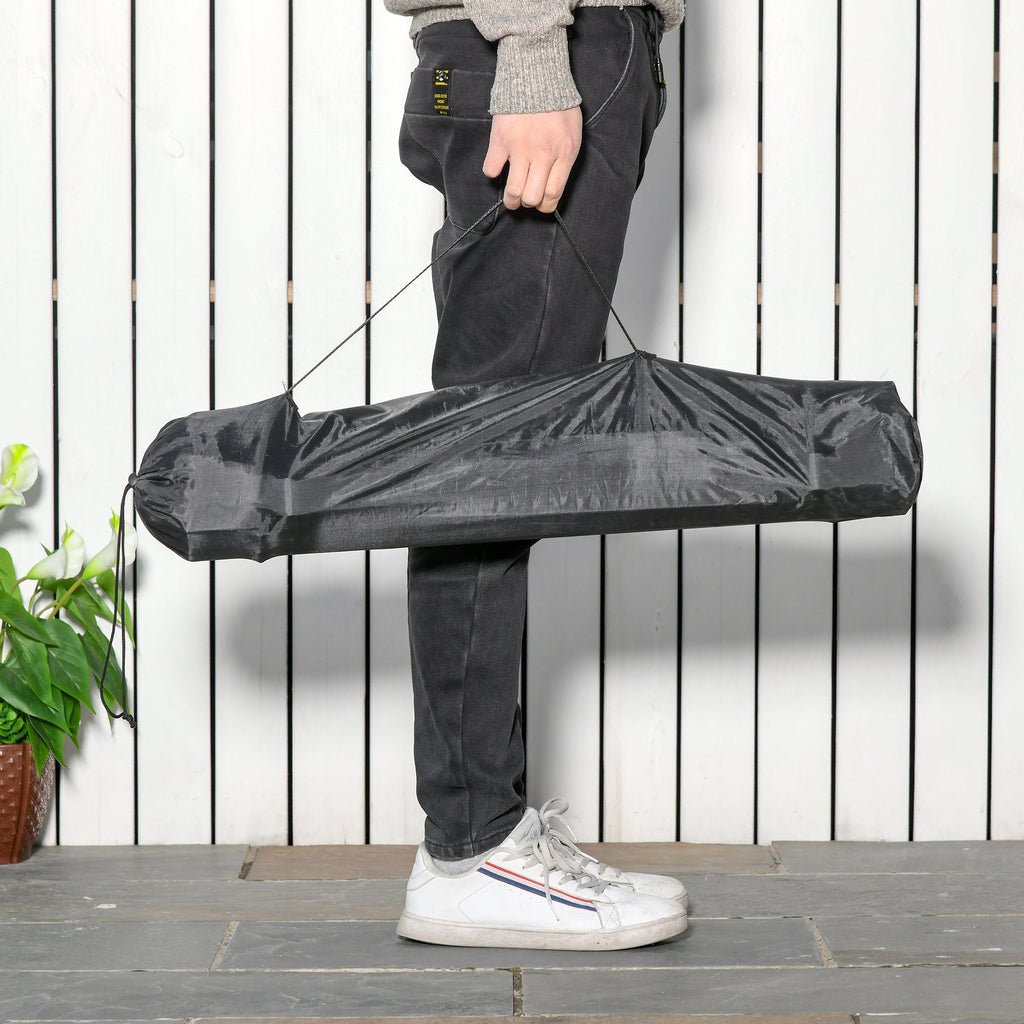 Easycomfort Tavolo da Campeggio Picnic Pieghevole, Salvaspazio e Arrotolabile with Borsa da Viaggio, black 70x70x69cm
