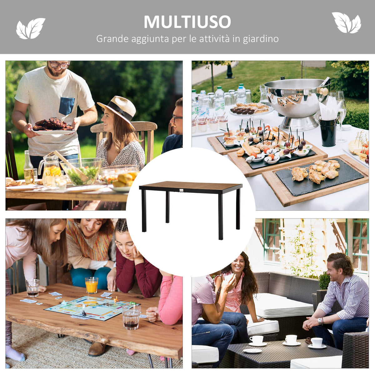 EasyComfort Tuintafel voor 6 personen
