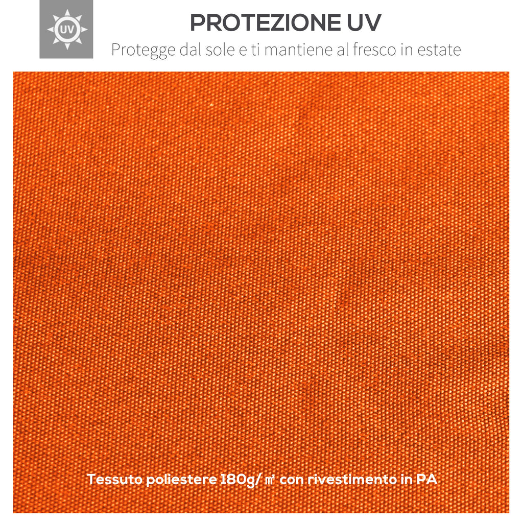 EASYCOMFORT Replacement Roof for Gazebo 3x3m in Waterproof Anti-UV Polyester, Orange