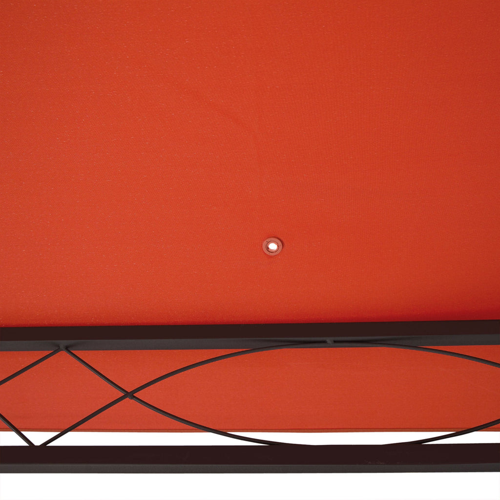 EASYCOMFORT Replacement Roof for Gazebo 3x3m in Waterproof Anti-UV Polyester, Orange