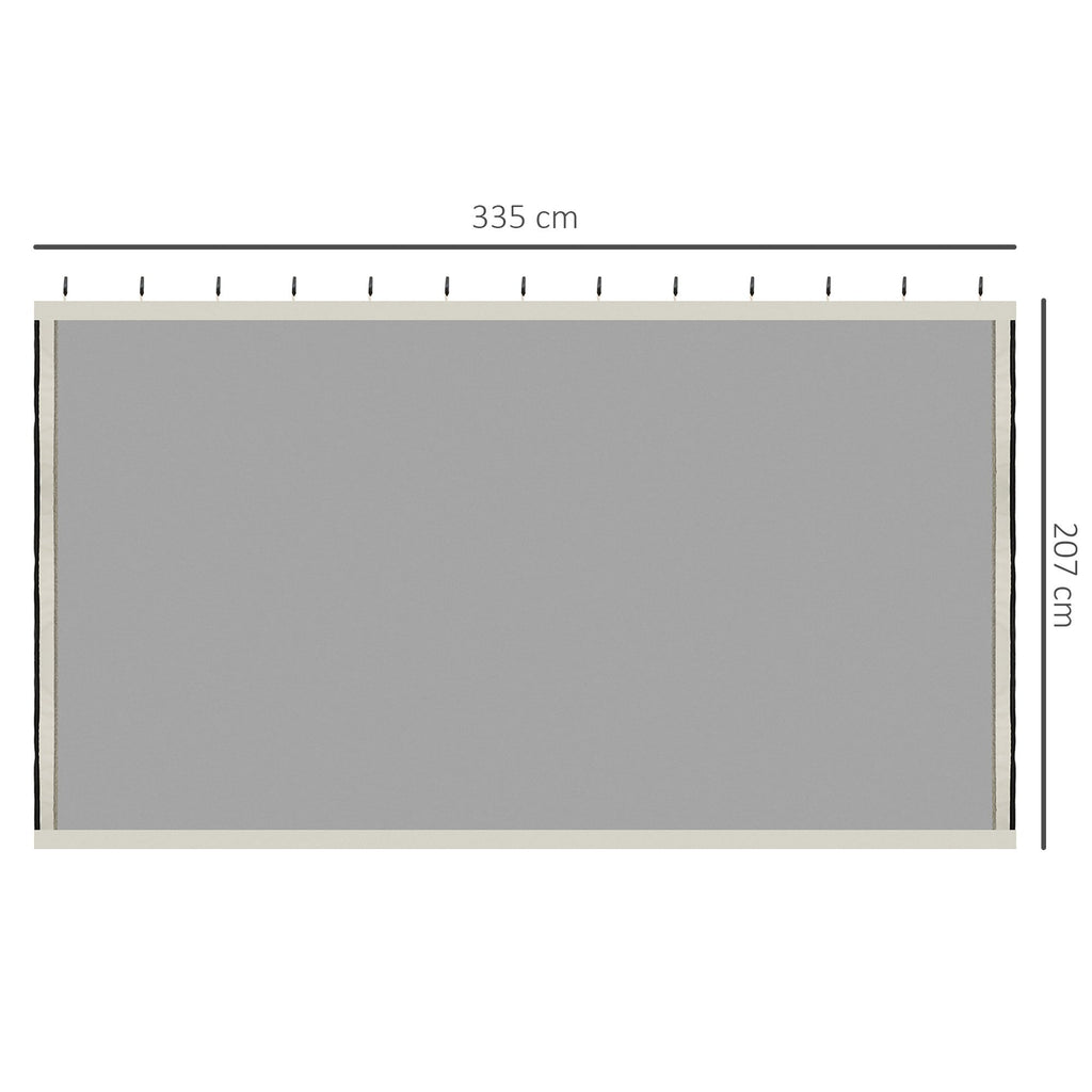 EASYCOMFORT Vervangend muskietennet voor 4-panelen paviljoen 335x207 cm