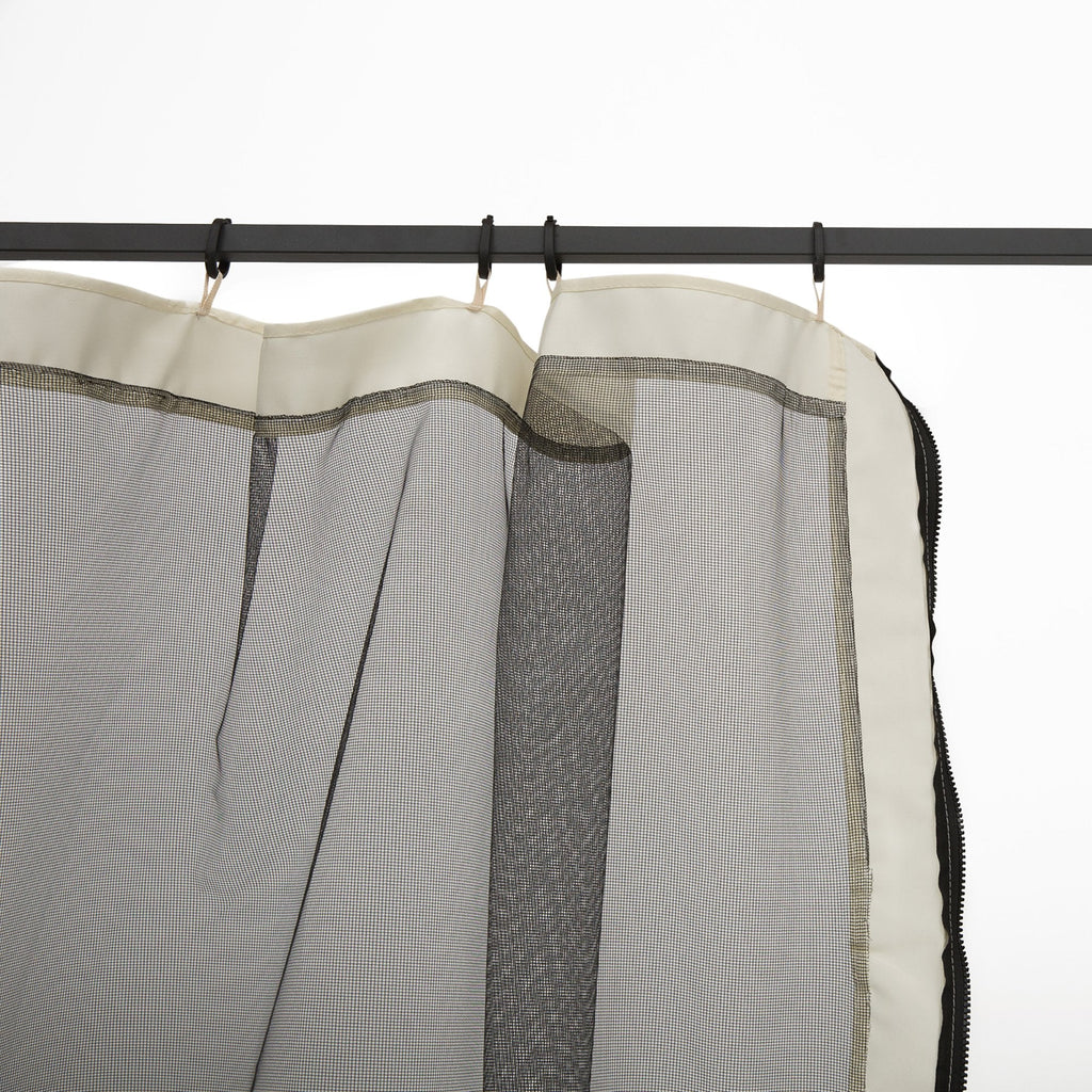 EASYCOMFORT Vervangend muskietennet voor 4-panelen paviljoen 335x207 cm
