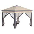 EasyComfort inklapbare tuin-gazebo 330x330x288 cm