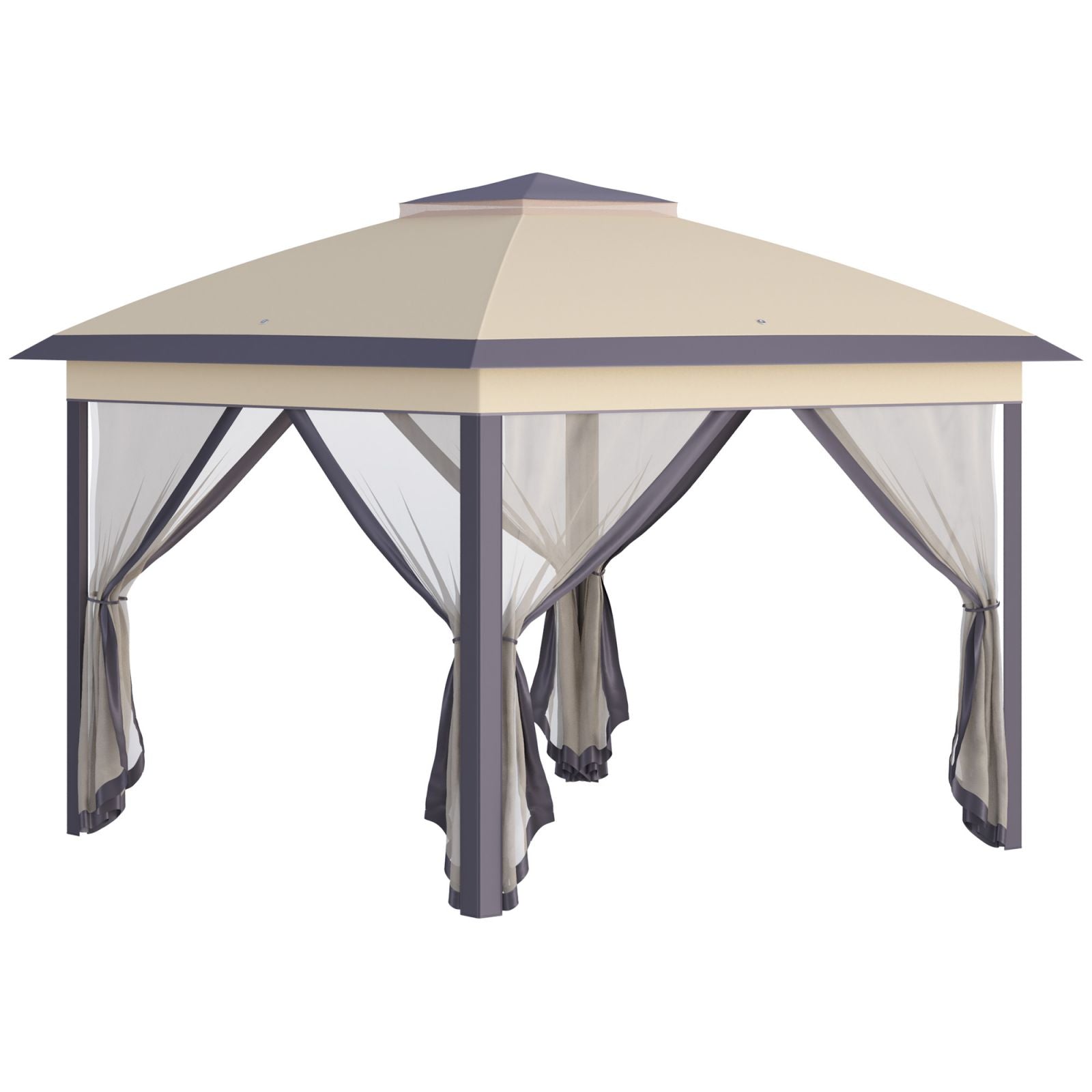 EasyComfort inklapbare tuin-gazebo 330x330x288 cm