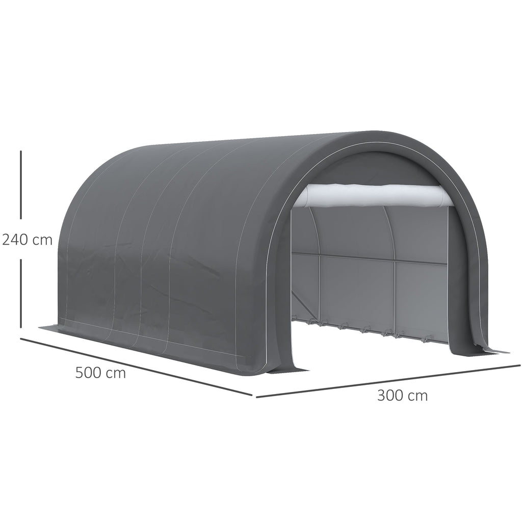 EasyComfort garagetent 500x300x240 cm met ritsingang