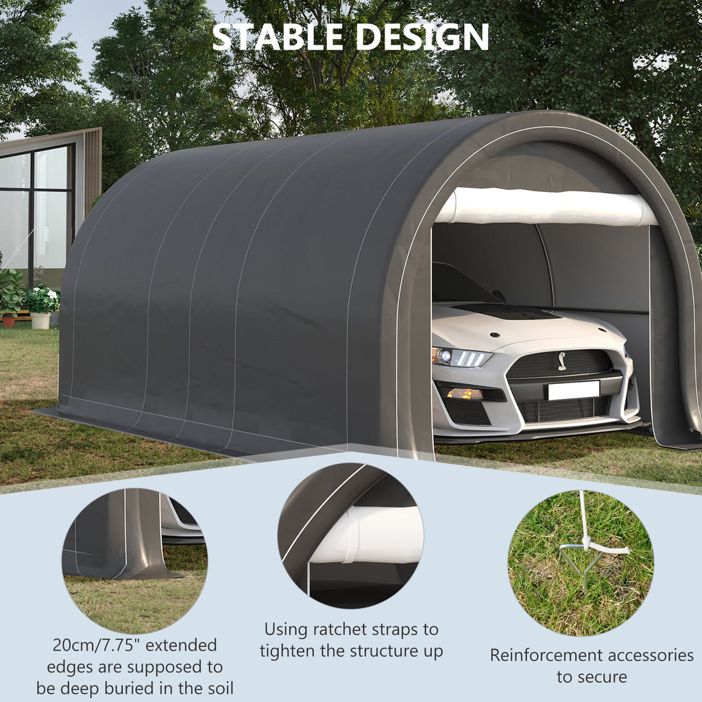 EasyComfort garagetent 500x300x240 cm met ritsingang