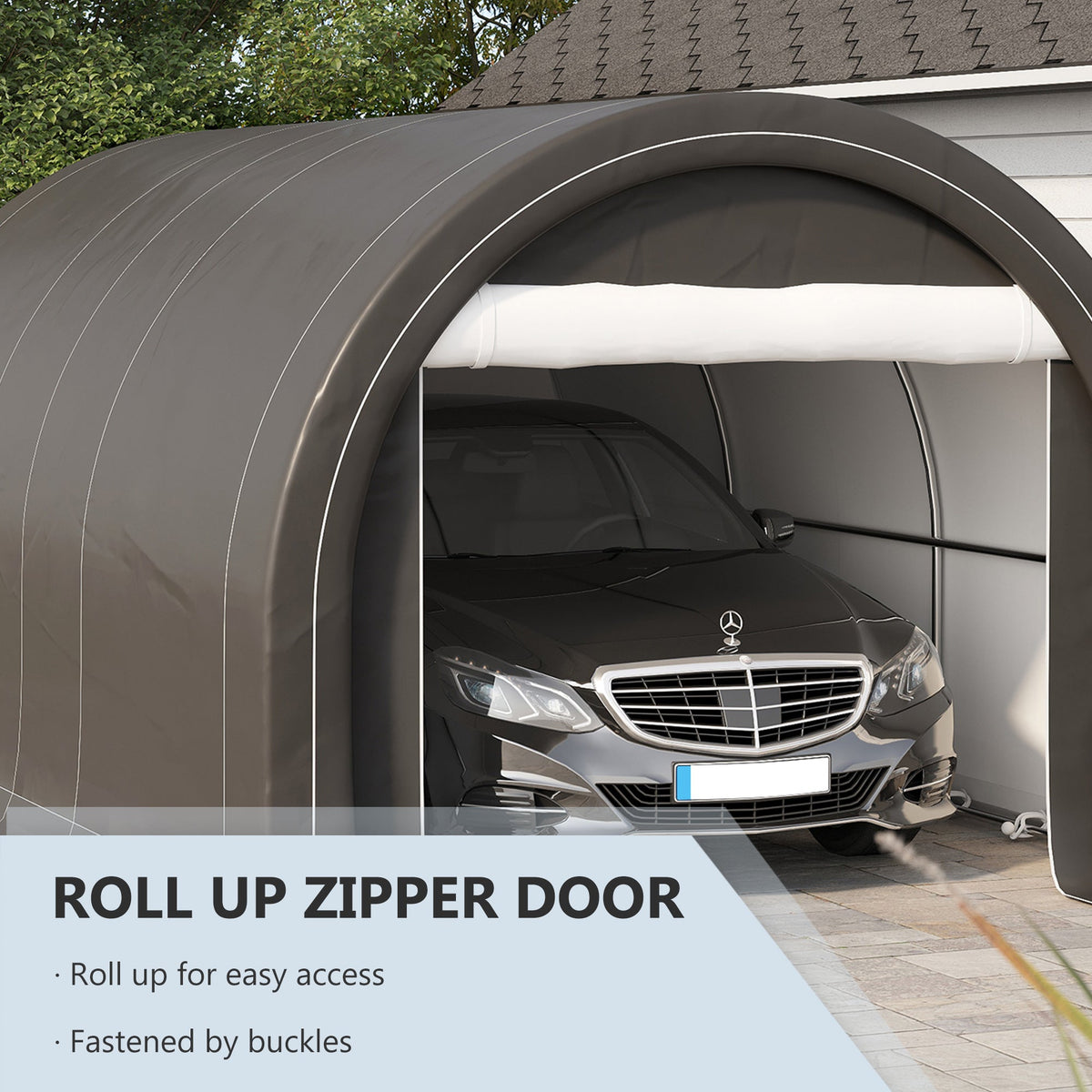 EasyComfort garagetent 500x300x240 cm met ritsingang