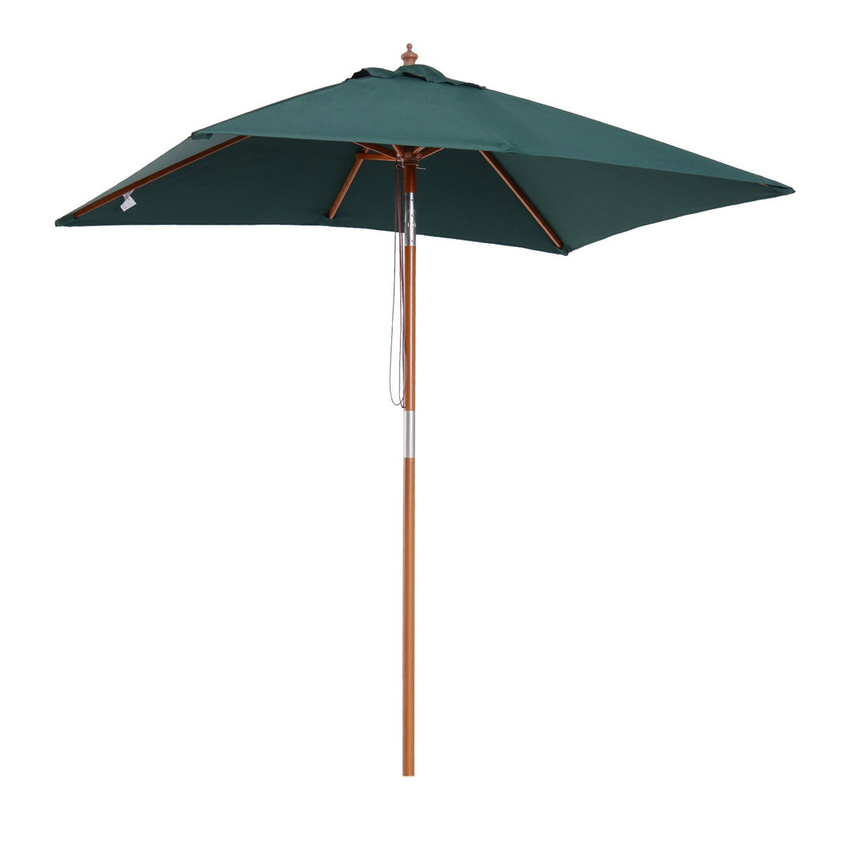 EasyComfort parasol 2 x 1,5 m kantelbaar, 6 baleinen – groen