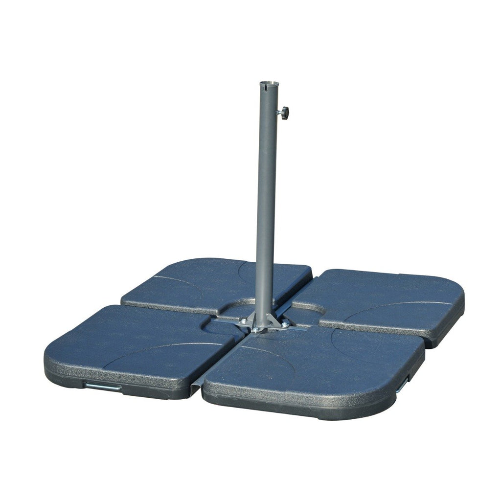 EASYCOMFORT Set 4 parasolvoeten HDPE 15L (50×50×7,5 cm)