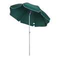 EASYCOMFORT Outdoor Umbrella 2x2.3 m Portable and with Tilting Roof in Dark Green Polyester