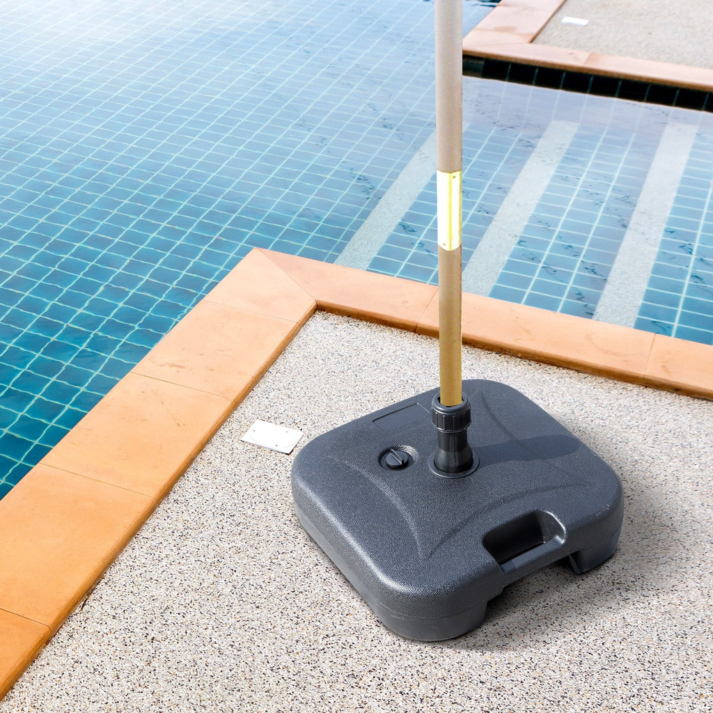 EasyComfort parasolvoet HDPE vulbaar 46x45x26 cm