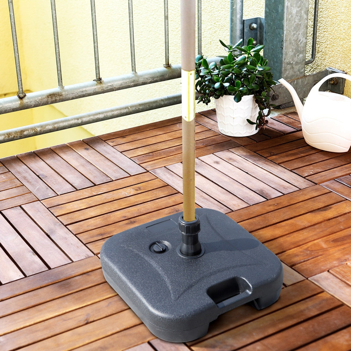 EasyComfort parasolvoet HDPE vulbaar 46x45x26 cm