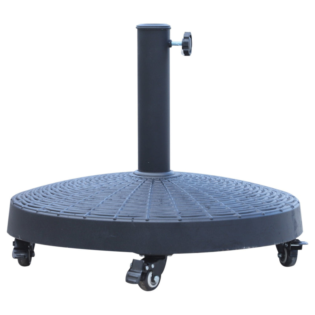 EASYCOMFORT Base for 38mm and 48mm Umbrella in Resin and Black Steel?52 x 41cm