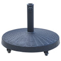 EASYCOMFORT Base for 38mm and 48mm Umbrella in Resin and Black Steel?52 x 41cm